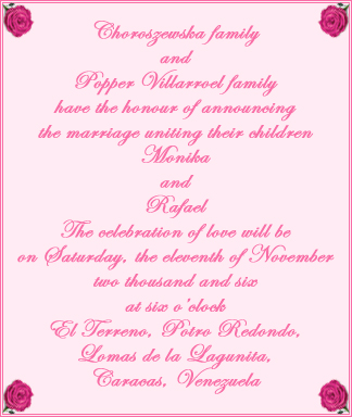 Wedding Announcement